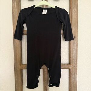Kate Quinn Black Footies One Piece Long Sleeve